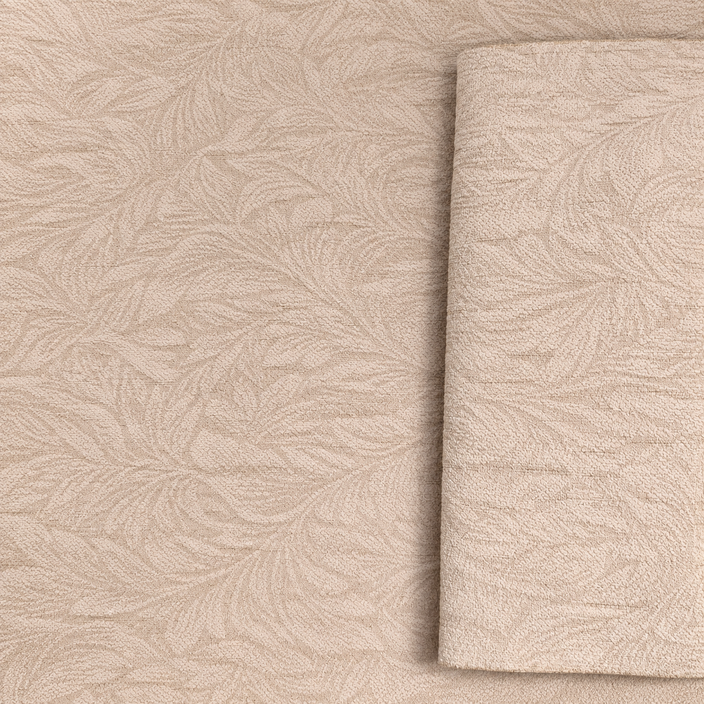 Xpro Home 2083-5 Dune Mist forest jacquard blackout fabric detail