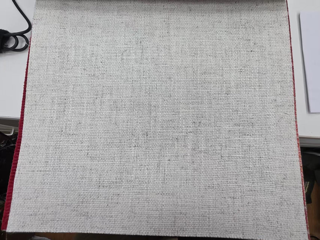 Ivory Linen-look Textured Custom Curtains