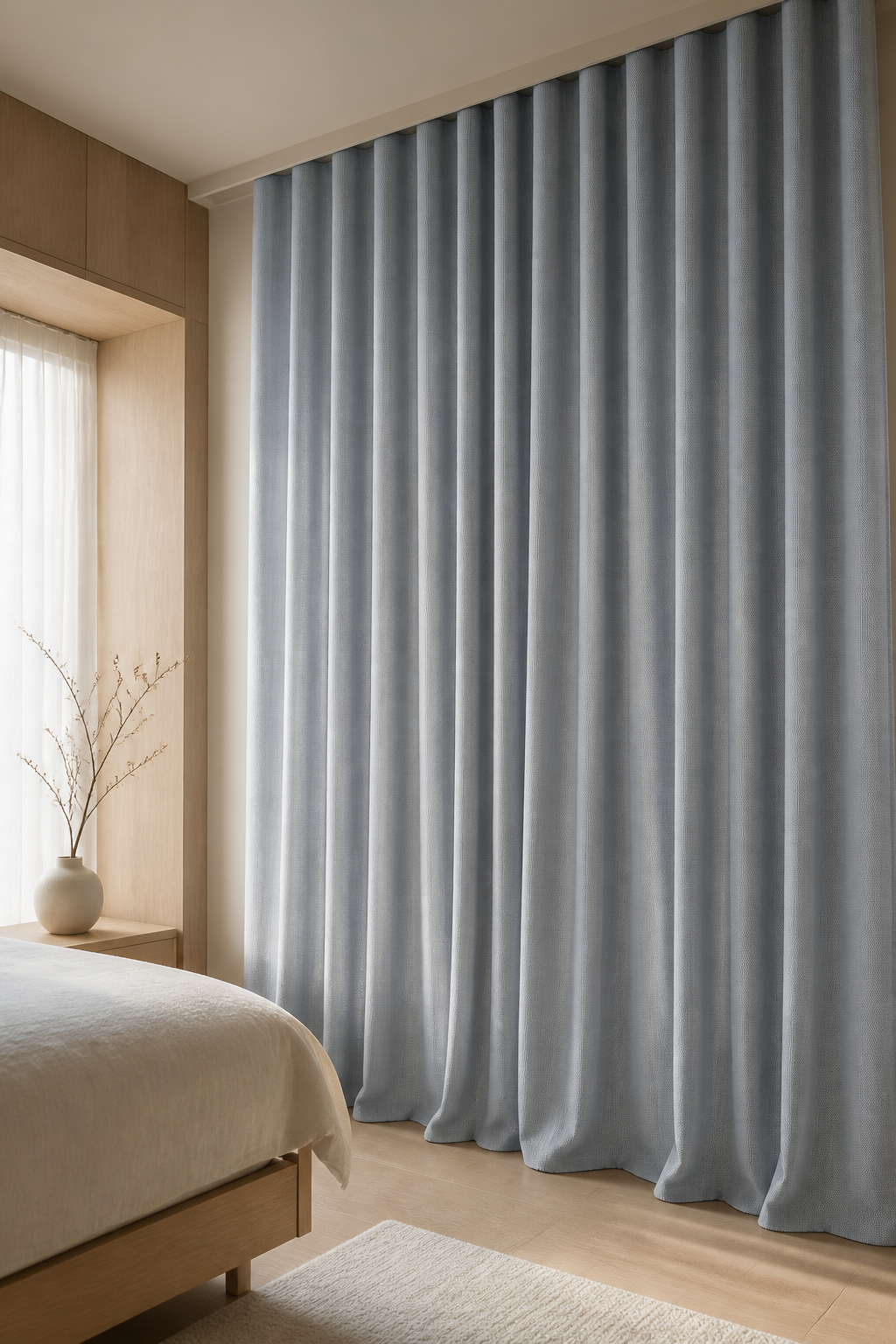 6112 Textured Linen-Look Custom Curtain | 70% Light Blocking