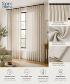 6111 Heavyweight Linen-Look Custom Curtain